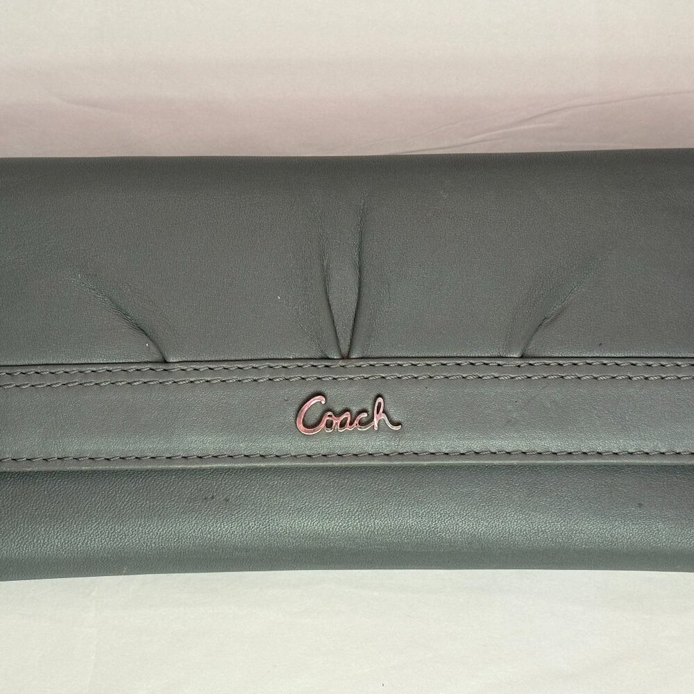 Coach "Allison" Leather Clutch Wallet